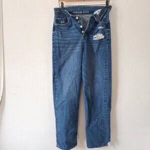 American Eagle 8 Regular Jeans Straight Leg Sewn Front Button Fly
